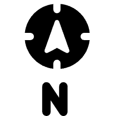 North Icon from Ultimate Bold Set