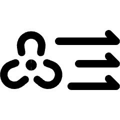 Weather Wind Flow 4 Icon from Ultimate Regular Set