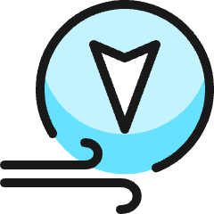 Wind South Icon from Ultimate Colors Set