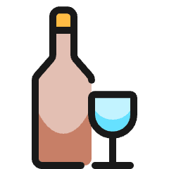 Wine Glass Bottle Icon from Ultimate Colors Set