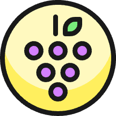 Wine Grapes Icon from Ultimate Colors Set