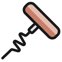 Wine Opener Icon from Ultimate Colors Set