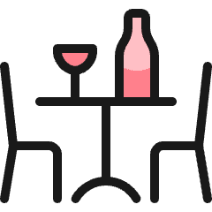 Wine Restaurant Icon from Ultimate Colors Set