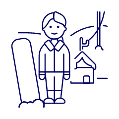 Sports Snowboard 10 Illustration from UX Line Set