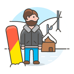 Sports Snowboard 7 Illustration from UX Colors Set