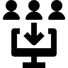 Wireless Network Mutiple User Input Icon from Nova Solid Set