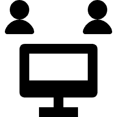 Wireless Network Share Personal Computer Icon from Nova Solid Set