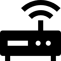 Wireless Router Accesspoint Icon from Nova Solid Set