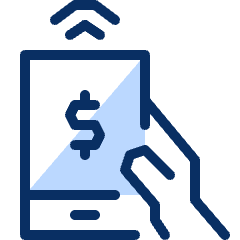 Wireless Payment 1 Icon from Cyber Duotone Set