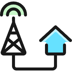 Antenna House Connect Icon from Ultimate Colors Set