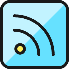 Rss Feed Square Icon from Ultimate Colors Set