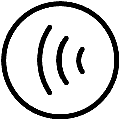 Wave Backward Circle Icon from Ultimate Light Set