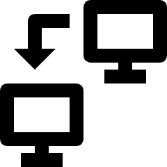 Wireless Network File Transfer Personal Computer 1 Icon from Nova Line Set