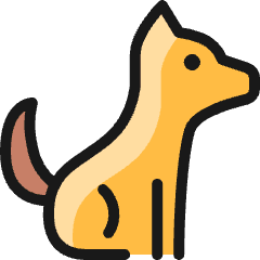 Wolf Sit Icon from Ultimate Colors Set