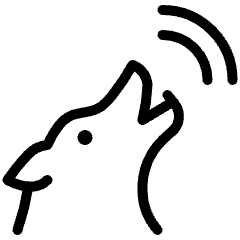 Wolf Howl 1 Icon from Ultimate Light Set