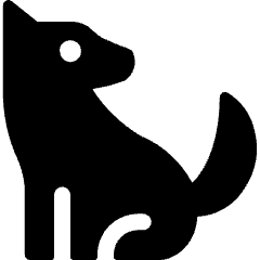 Wolf Sit 1 Icon from Ultimate Bold Set