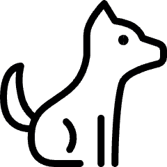 Wolf Sit Icon from Ultimate Light Set