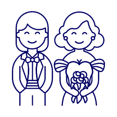 Lesbian Wedding 7 Illustration from UX Line Set