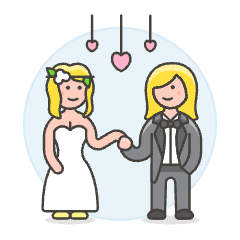 Lesbian Wedding 9 Illustration from UX Colors Set