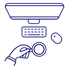 Workspace Imac Coffee 1 Illustration from UX Line Set