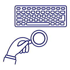 Workspace Keyboard Coffee 1 Illustration from UX Line Set