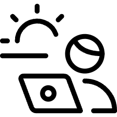 Digital Nomad Sun Icon from Ultimate Light Set