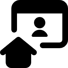 Work From Home Browser User Icon from Ultimate Bold Set