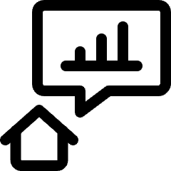 Work From Home Graph Presentation Icon from Ultimate Regular Set