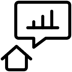 Work From Home Graph Presentation Icon from Ultimate Light Set