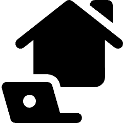 Work From Home Laptop 1 Icon from Ultimate Bold Set