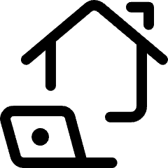 Work From Home Laptop 1 Icon from Ultimate Regular Set