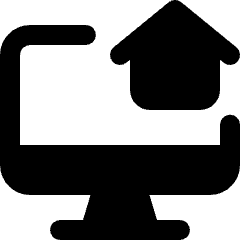 Work From Home Monitor Icon from Ultimate Bold Set