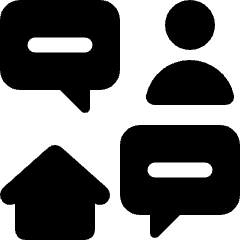 Work From Home User Meeting Icon from Ultimate Bold Set