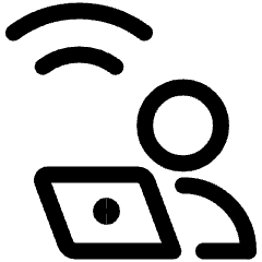 Working Remotely Icon from Ultimate Regular Set