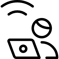 Working Remotely Icon from Ultimate Light Set