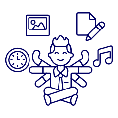 Multitasking 3 Illustration from UX Line Set