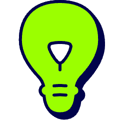 Light Bulb Idea Icon from Stickies Duo Set