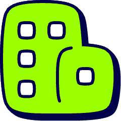 Office Building Icon from Stickies Duo Set