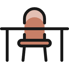 Office Chair Table 1 Icon from Ultimate Colors Set