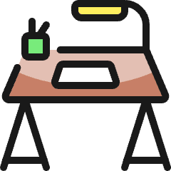 Office Desk Lamp Icon from Ultimate Colors Set