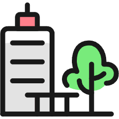 Office Outdoors Icon from Ultimate Colors Set