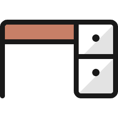 Office Table Icon from Ultimate Colors Set
