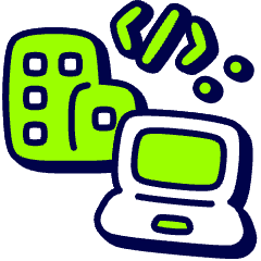 Programming Company Icon from Stickies Duo Set