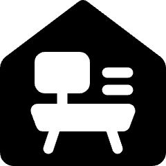 Small Office Desk Document Computer Icon from Ultimate Bold Set