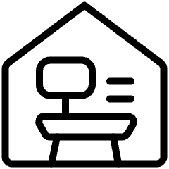 Small Office Desk Document Computer Icon from Ultimate Light Set