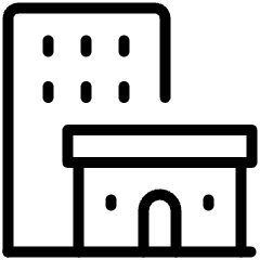 Small Office Double Building Icon from Ultimate Light Set