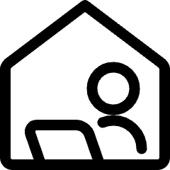 Small Office Laptop User Icon from Ultimate Regular Set