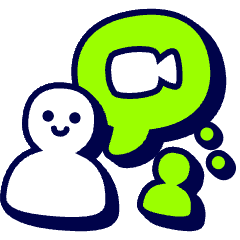 Video Meeting Icon from Stickies Duo Set