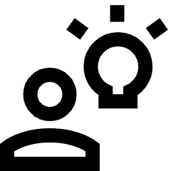 Collaborations Idea Icon from Sharp Line Set