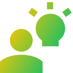 Collaborations Idea Icon from Sharp Gradient Set